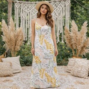 World Market Boho Forest Fairy Maxi Dress